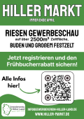 Anmeldestart für die Gewerbeschau auf dem Hiller Markt