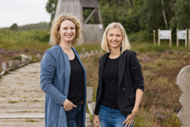 Geschäftsführerin Clarissa Schablowski und Assistentin Anna-Lena Rose