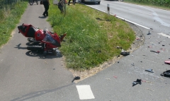 22-jähriger Hiller nach Motorradunfall in Spezialklinik geflogen