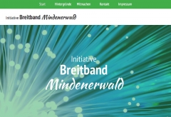 Die neue Website informiert zum Breitbandausbau in Mindenerwald